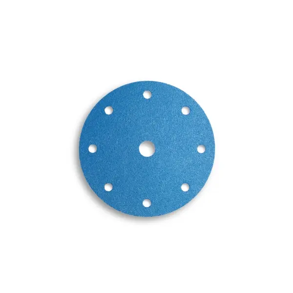 Disc hook & loop cu granule de zirconiu Ø125 mm cu 9 găuri