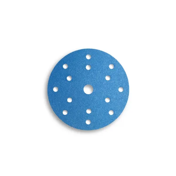Disc hook & loop cu granule de zirconiu Ø150 mm cu 15 găuri